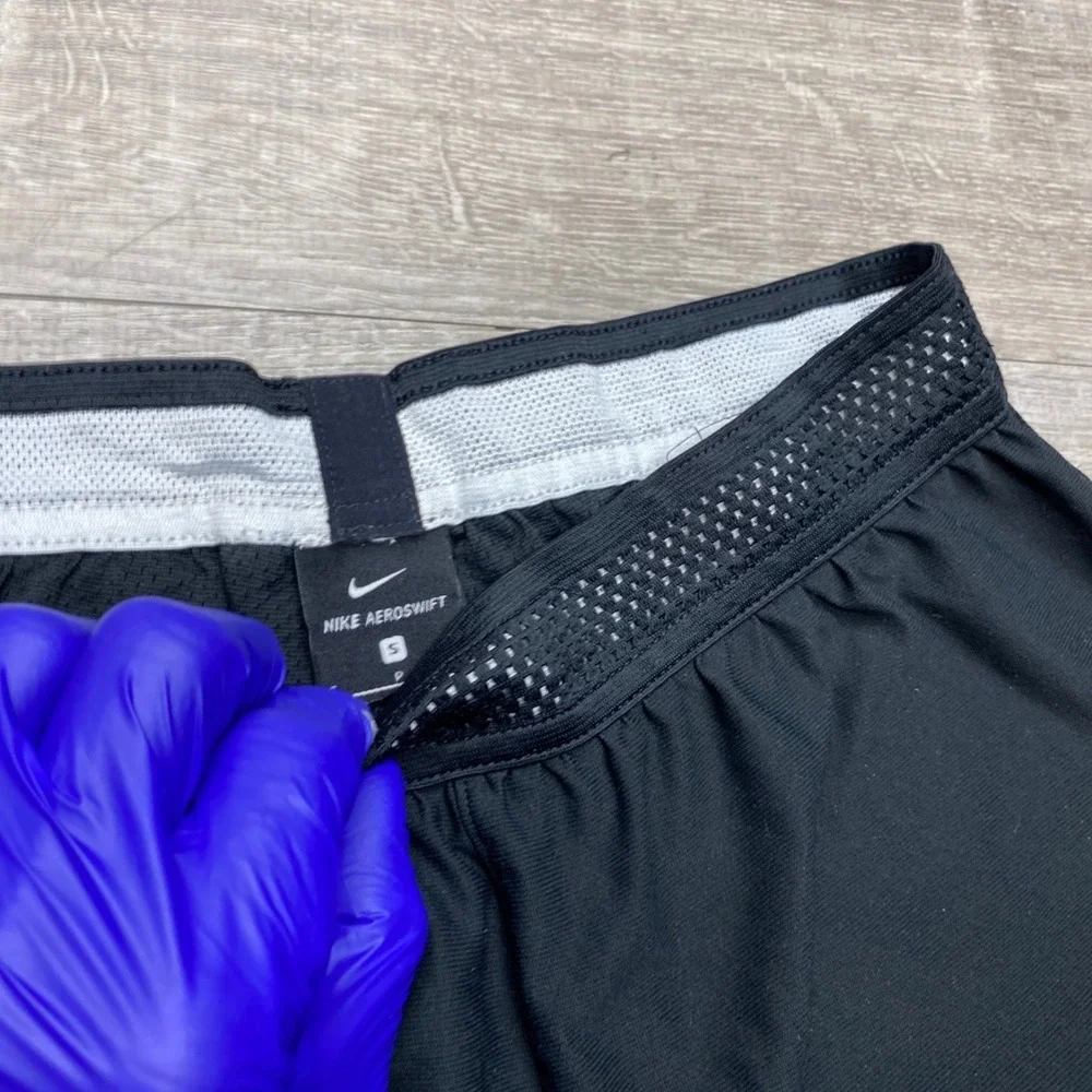 Nike AeroSwift Shorts Mens Small Black Running Athletic Performance 725872-011